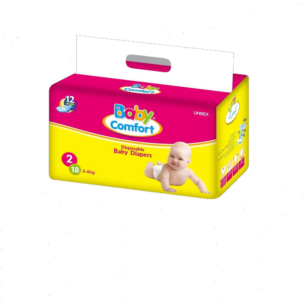 Baby Comfort Diapers Size 2 – 144 Pcs | Soft & Dry for Newborns | AED 108 Only
