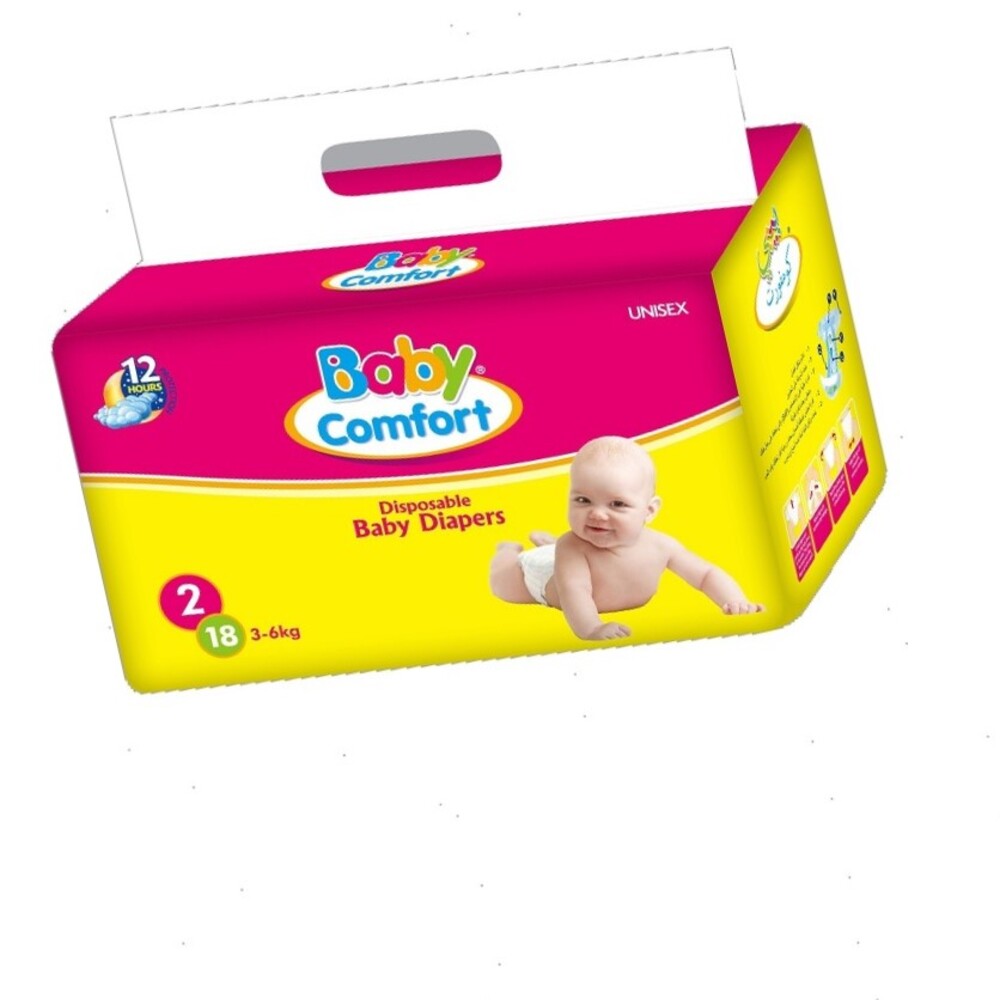 Baby Comfort Diapers Size 2 – 144 Pcs | Soft & Dry for Newborns | AED 108 Only
