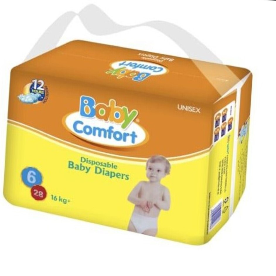 Baby Comfort Diapers Size 6 XXL – 112 Pcs | 16kg+ Maximum Absorption | AED 125 Bulk Deal