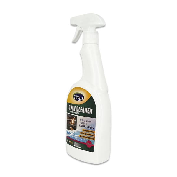 Thrill Tri Clean Oven Cleaner Spray 700ML β Pack of 3 | Heavy-Duty Grease Remover, Fast Action, Non-Scratch Formula for Ovens, Grills & Stovetops