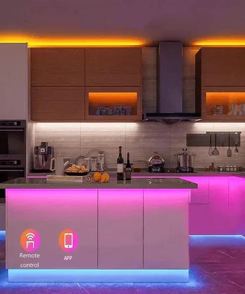 RGB LED Strip Lights with Remote - Room & Wall Decoration Home & Decoration, Electronics