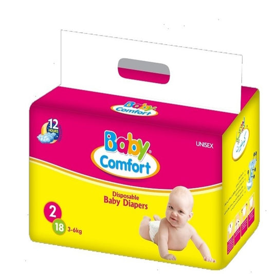 Baby Comfort Diapers Size 2 – 144 Pcs | Soft & Dry for Newborns | AED 108 Only