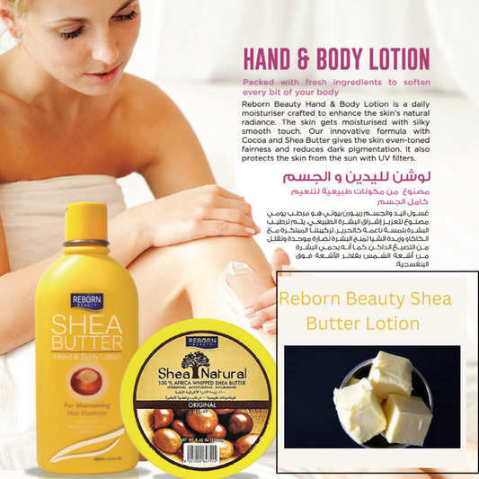 Reborn Beauty Shea Butter Hand & Body Lotion