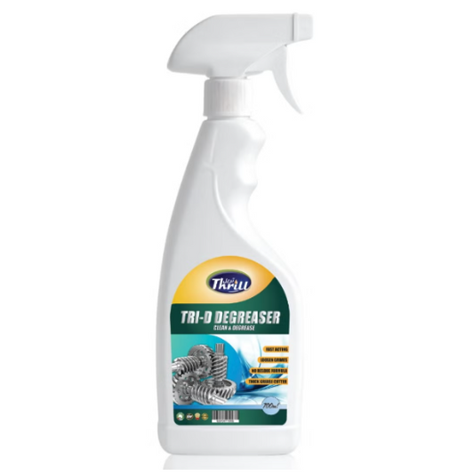 Thrill Tri D Grease Heavy Duty Industrial Degreaser Spray 700ml (Pack of 3) | Powerful Grease Remover for Industrial, Automotive, and Commercial Use
