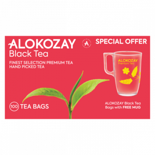 Premium Black Tea - 100 Individual Enveloped Tea + Mug - Limited Edition